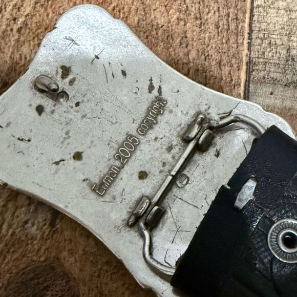 Enmon  Western Belt Cowgirl Collection Genuine Leather W Rhinestone Buckle M - Picture 4 of 9